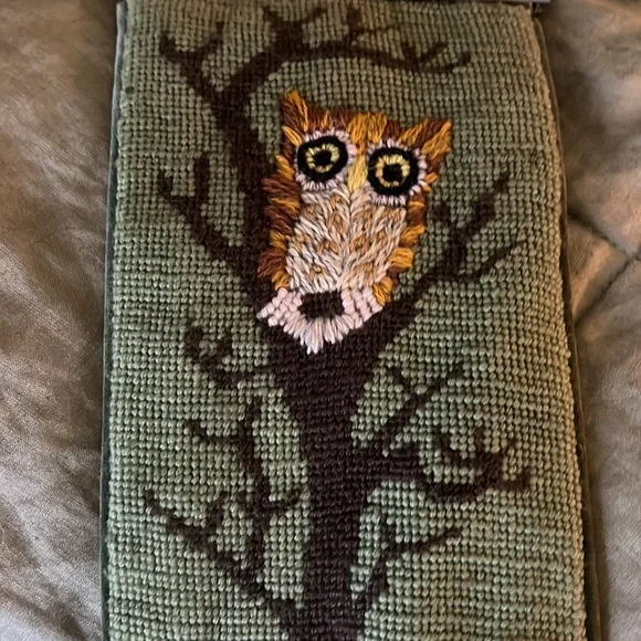VTG Hand-knit Owl Wall Hanging - Picture 3 of 10